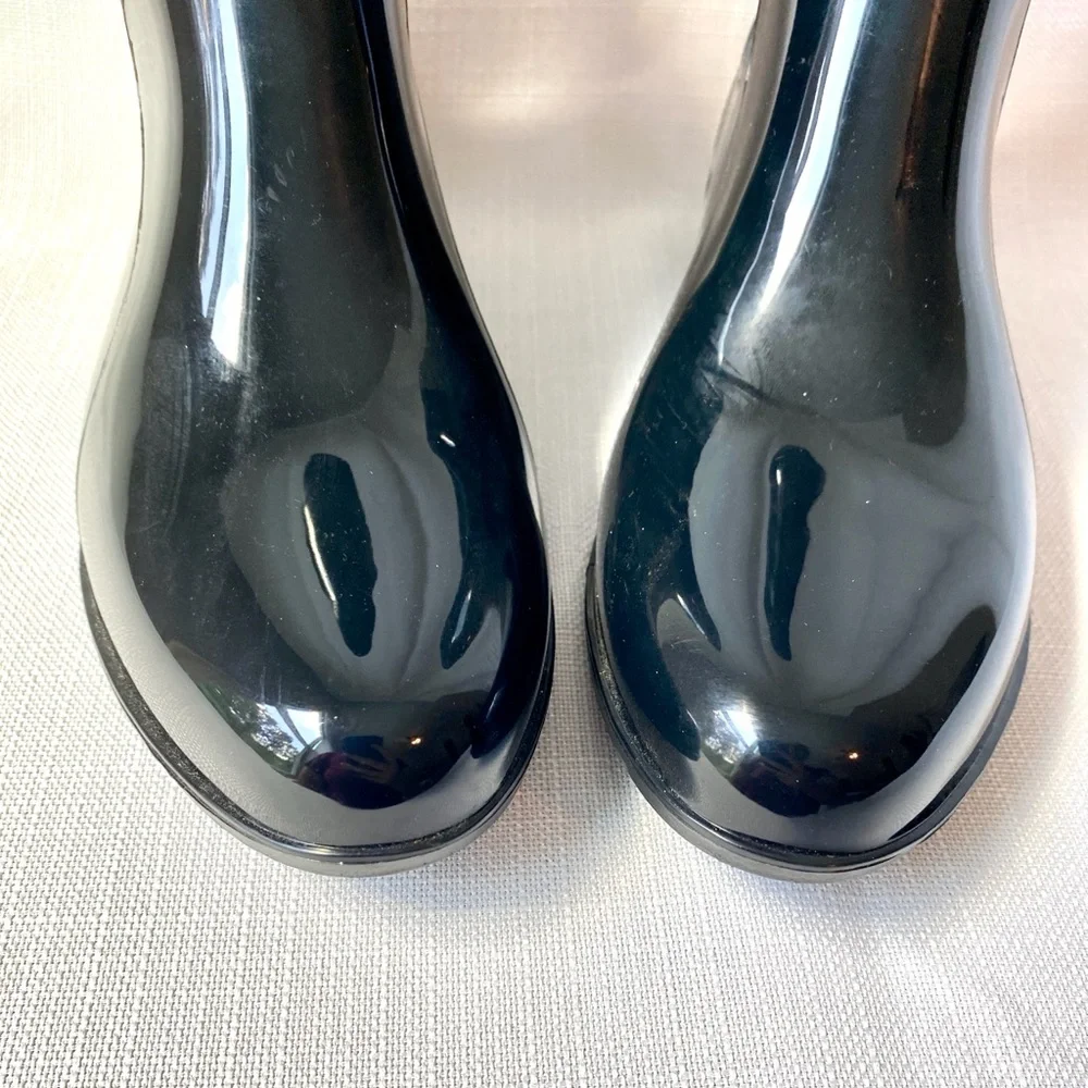 Coach Rivington Rain Bootie 8B Black Chelsea Ankle Logo - Picture 6 of 10